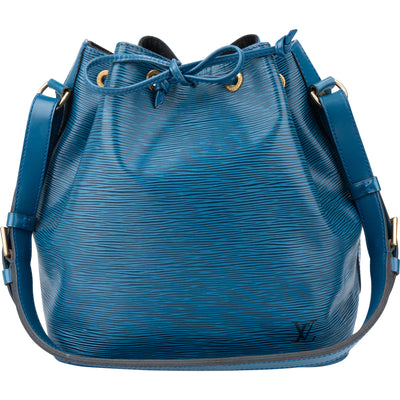 Louis Vuitton Bleu Epi Leather Sac Noe Petit Shoulder Bag