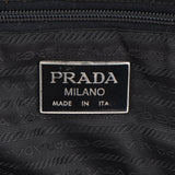 Prada Black Triangle Nylon Duffle Bag 48