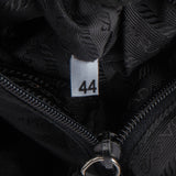 Prada Black Triangle Nylon Duffle Bag 48