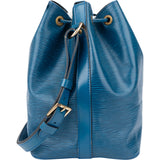 Louis Vuitton Bleu Epi Leather Sac Noe Petit Shoulder Bag