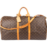 Louis Vuitton Canvas Monogram Keepall 60 Bandouliere