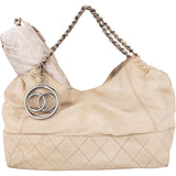 Chanel Stitching Calfskin CC Cabas Handbag