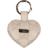 Gucci Leather GG Monogram Heart Pendant