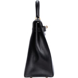 Hermès Black Boxcalf Kelly 32 Bandouliere Handbag