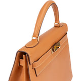 Hermès Natural Boxcalf Leather Kelly 32 Handbag