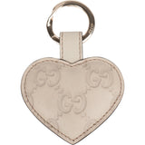 Gucci Leather GG Monogram Heart Pendant