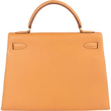 Hermès Natural Boxcalf Leather Kelly 32 Handbag