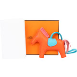 Hermès Tricolor Leather Rodeo MM Pendant