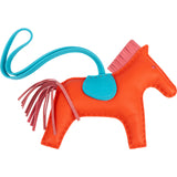 Hermès Tricolor Leather Rodeo MM Pendant