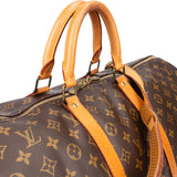Louis Vuitton Canvas Monogram Keepall 55 Bandouliere