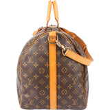 Louis Vuitton Canvas Monogram Keepall 55 Bandouliere