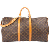 Louis Vuitton Canvas Monogram Keepall 55 Bandouliere