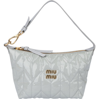 Miu Miu Quilted Patent Mini Handbag - vintageandkickz