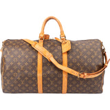 Louis Vuitton Canvas Monogram Keepall 55 Bandouliere