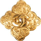 Chanel Golden Ramble CC Brooch