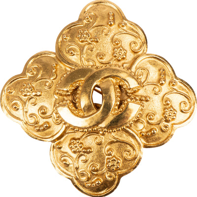 Chanel Golden Ramble CC Brooch