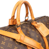 Louis Vuitton Canvas Monogram Keepall 55 Bandouliere