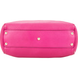 Gucci Pink Leather Bamboo Handbag