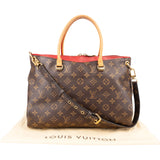 Louis Vuitton Canvas Monogram Pallas MM Handbag