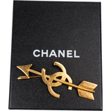 Chanel Golden Arrow Pin Brooch