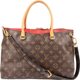 Louis Vuitton Canvas Monogram Pallas MM Handbag