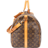Louis Vuitton Canvas Monogram Keepall 55 Bandouliere