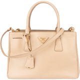 Prada Beige Saffiano Leather Galleria Handbag