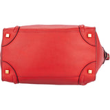 Celine Red Leather Luggage Handbag