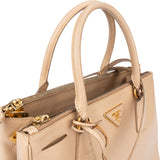 Prada Beige Saffiano Leather Galleria Handbag