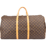 Louis Vuitton Canvas Monogram Keepall 60 Bandouliere