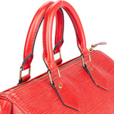 Louis Vuitton Red Epi Leather Speedy 25 Handbag