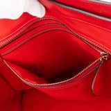 Celine Red Leather Luggage Handbag