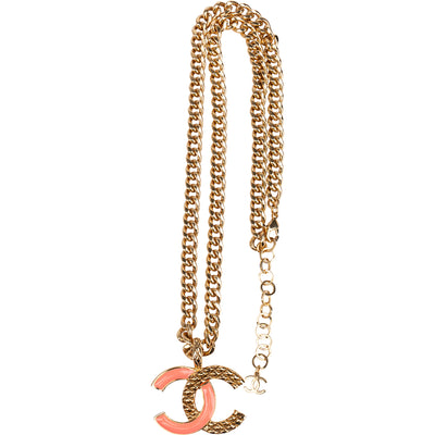 Chanel Golden Emaille CC Necklace