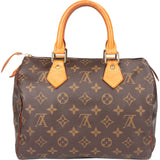 Louis Vuitton Canvas Monogram Speedy 25 Handbag