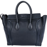 Celine Blue Leather Luggage Handbag