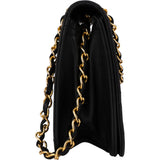 Chanel Quilted Lambskin 24K Gold Single Flap Crossbody Bag