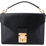 Louis Vuitton Noir Epi Leather Biface Handbag