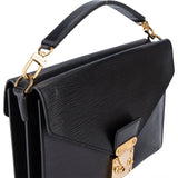 Louis Vuitton Noir Epi Leather Biface Handbag