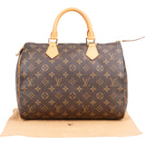 Louis Vuitton Canvas Monogram Speedy 30 Handbag