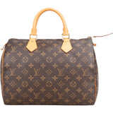 Louis Vuitton Canvas Monogram Speedy 30 Handbag