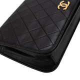 Chanel Quilted Lambskin 24K Gold Single Flap Crossbody Bag