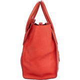 Celine Red Orange Luggage Handbag