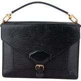 Louis Vuitton Noir Epi Leather Biface Handbag