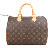 Louis Vuitton Canvas Monogram Speedy 30 Handbag