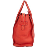 Celine Red Orange Luggage Handbag