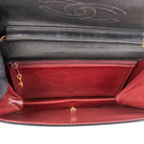 Chanel Quilted Lambskin 24K Gold Single Flap Crossbody Bag