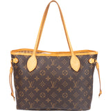 Louis Vuitton Canvas Monogram Neverfull PM Handbag