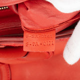 Celine Red Orange Luggage Handbag