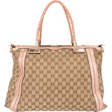 Gucci GG Monogram Bamboo Handbag