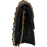 Chanel Quilted Lambskin 24K Gold Single Flap Shoulder Bag